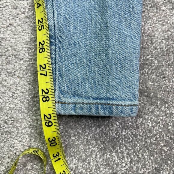 Reformation Serena Jeans Women’s 23 Blue High Rise Skinny Button Fly Ripped - Picture 14 of 15